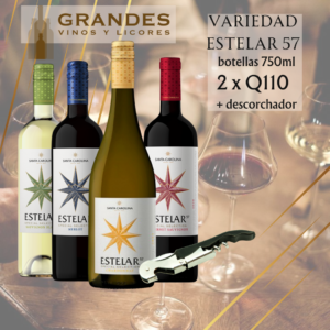 Promo Estelar 57 2x110 + descorchador gratis
